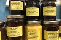 Image may contain: food, text that says "Hedge Το Toast Wild Blackcurrant Jam From The Dales Made In Austwick, N Yorfa Tel: 07974568009 Facebook: Hedge Tout our Hedge To Toast Yorkshire Elderberry Jam Made Austwick, N Yorks Tel: 07974568009 Facebook: Hedge to Toast Hedge Το Toast BlackberryJam From The Dales Made Austwick, Yoris Tel 0797456800g Facebook: Hedge Toat Hedge Το Toast Shredless Marmalade Made In Austwick, yorks Tel: 07974568009 Jacebook: Hedge Toast Hedge To Toast Yorkshire Lemon Curd In Austwick, N Yorb Tel: 07974568009 kebook: Hedge to Toas! Hedge To Toast Strawberry Jam From The Dales Made In Austwick, NY Tel: 07974568009 Facebook: Hedge to To"