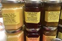 Image may contain: candles and food, text that says "Hedge Το Toast Probably The Best Lemon Curd Contains Eggs Made in the Dales cebook: Hedge to Toast Hedge To Toast Strawberry Jam Made in the Dales Tel; 07974568009 facebook: Hedge to Toat Hedge Το Toast Rhubarb, Orangi Fresh Ginger Jan Made in the Dales Tel; 07974568009 Facebook: Hedge to Hedge Το Toast robably Curd The Best Hedge Το Toast Strawberry Made in the Dales Tel: 07974568009 Hedge Το Toast Rhubarb, Or Fresh Ging Made acebook: 07974 He"